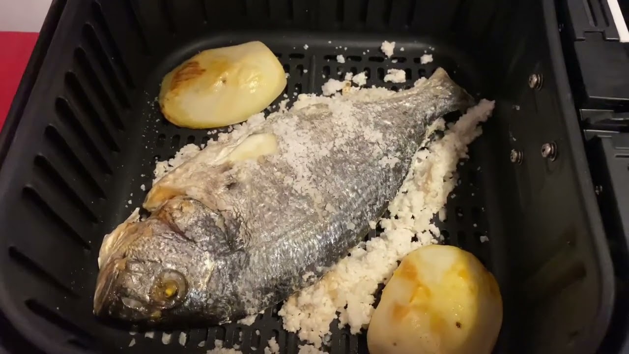 Como hacer Dorada a la Sal con Freidora de Aire Cosori *Facil y rico*