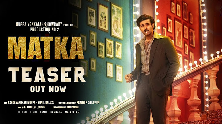 Varun Tej Matka Movie Official Teaser || Meenakshi Chowdary || Nora Fatehi || Naveen Chandra || NS
