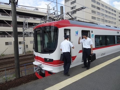 【塗装変更!】名鉄1700系1701F　神宮前到着　＆　金山発車　だが…