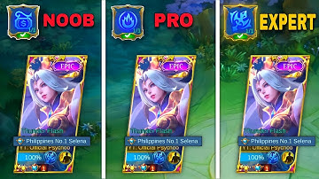 SELENA BEST EMBLEM SETS 2022 BY TOP 1 PHILIPPINES SELENA | SELENA GAMEPLAY - MLBB