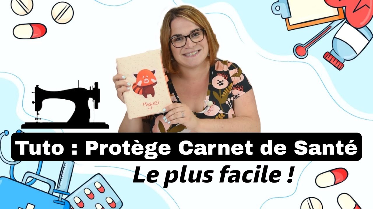 TUTO Débutants FACILE & RAPIDE : Coudre un PROTEGE CARNET de SANTE / Couture Tissus Price & By PopO