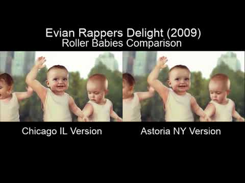 Evian Rappers Delight (2009) Roller Baby Commercial Comparison