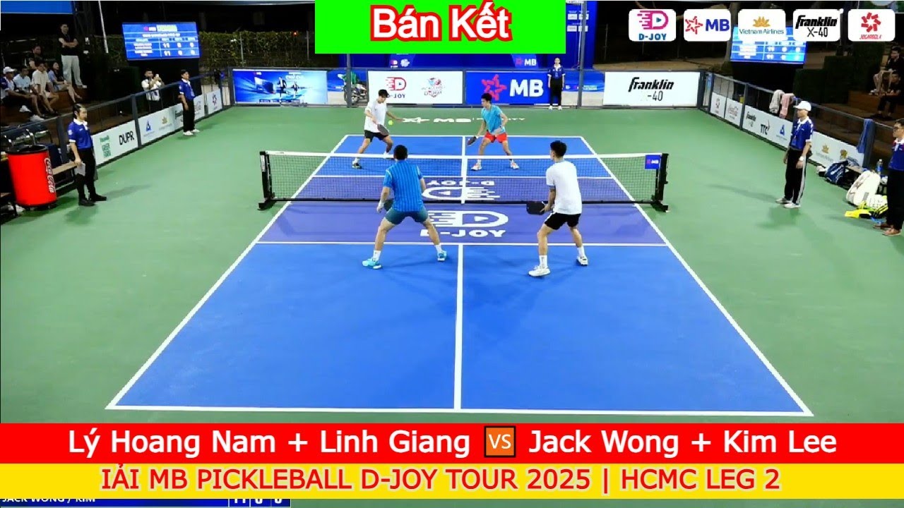Lý Hoang Nam + Linh Giang 🆚️ Jack Wong + Kim Eung | PICKLEBALL D-JOY TOUR 2025 | HCMC LEG 2
