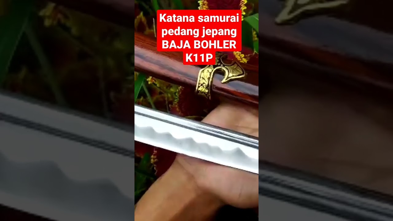 PEDANG KATANA SAMURAI BAJA BOHLER K110 GERMANY