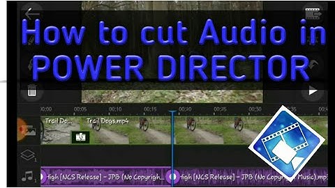 How to cut Audio in Power Director
