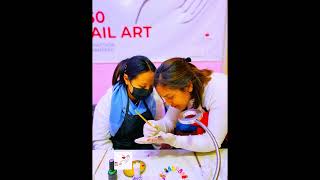 Acrylic French Nail with Glitter Nail Art Design/Nail Salon KTM/Nail Art Course NP/360 Nail Art NP.