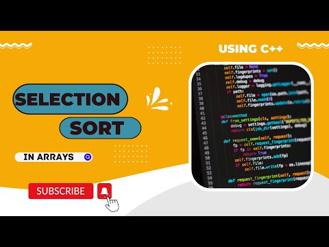 #coding #programming Selection Sort Using C++ | Selection Sort Algorithm | Selection Sort In Arrays