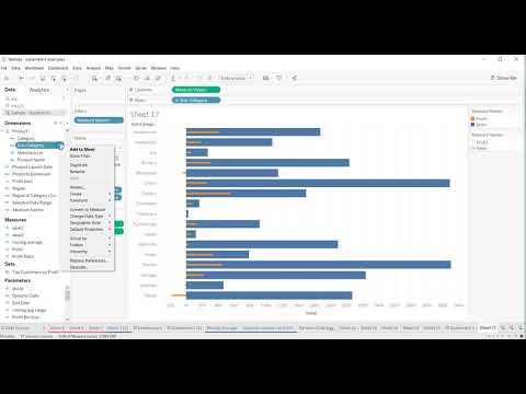 Tableau Tutorial 97 - How to Change Tableau Chart Labels on the fly or dynamically