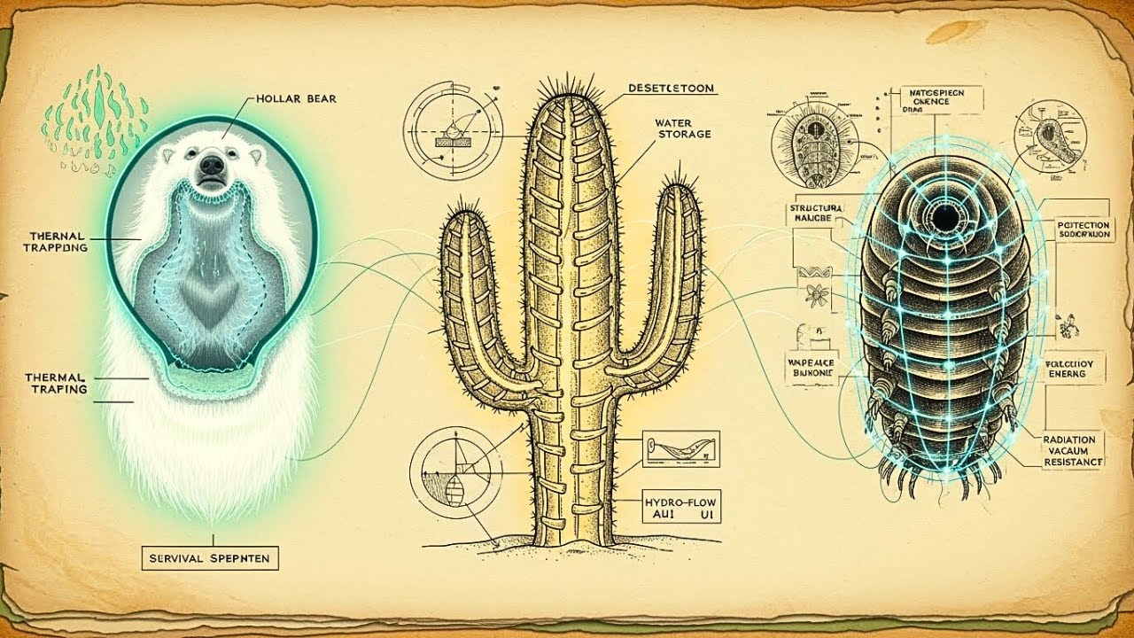Nature’s Survival Code: Polar Bears, Cactus Skeletons & the Tardigrade Shield