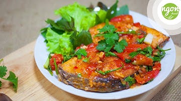Cách làm Cá Thu Chiên Sốt Cà Chua | Fried Mackerel in Tomato Saucel