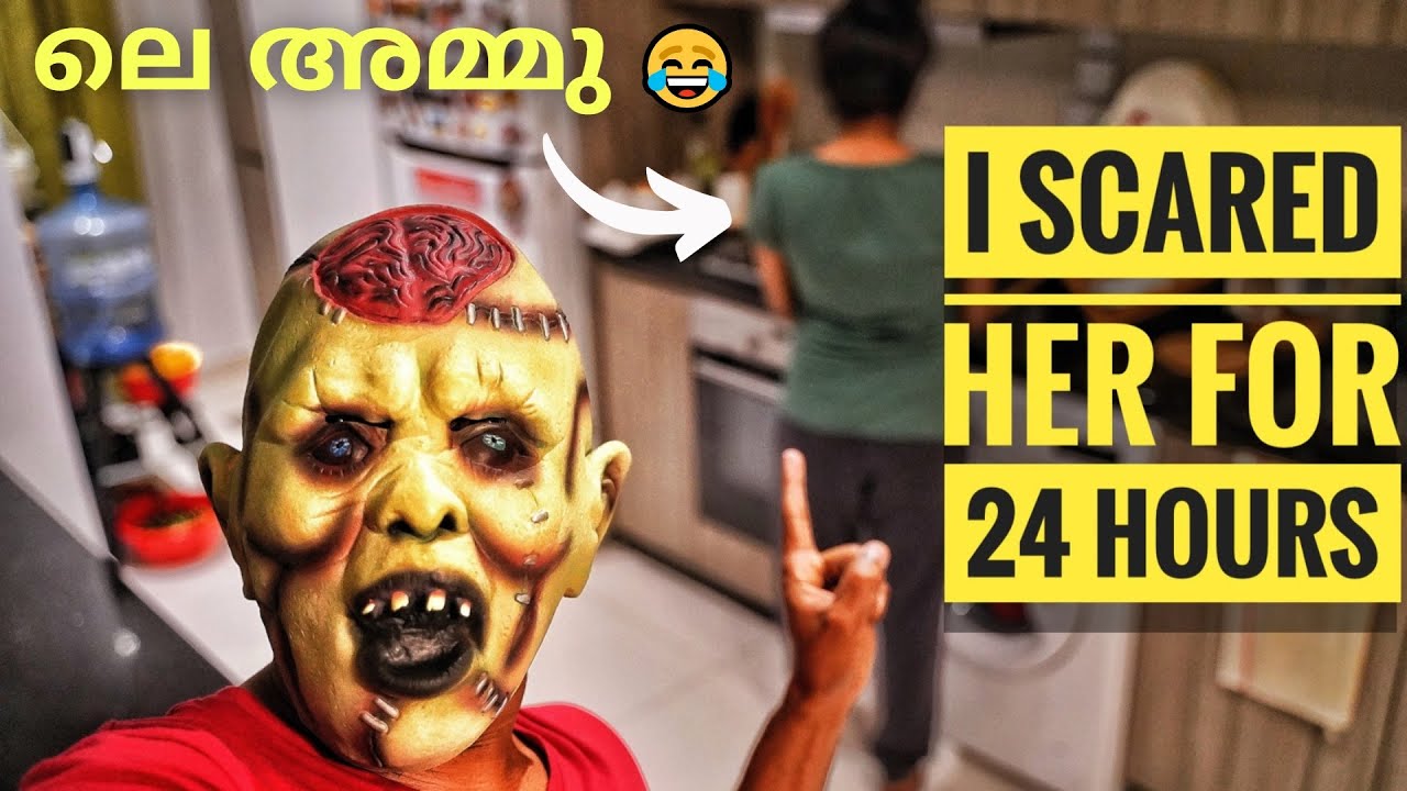 Scaring Ammu for 24 hours 😂🔥 | Funny Reactions 🤣