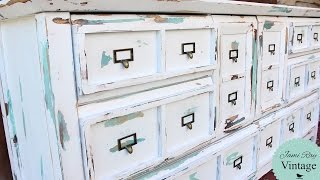 How To Do Chippy Paint | Paint Resist Technique This is the paint resist technique we use to make furniture look aged. The layered effect looks a lot like a milk paint finish but we use