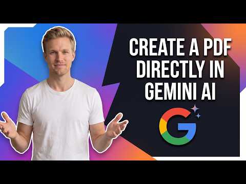 How To Create A PDF Document Directly In Gemini AI (Effective Way)