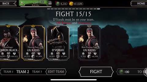 MK Flaming Fists Liu Kang - normal challenge completed.