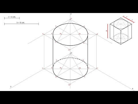 Video: Cómo Dibujar Un Cilindro Isométrico
