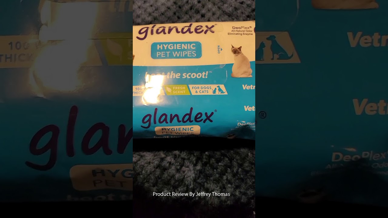 Glandex Dog Wipes for Pets Cleansing & Deodorizing Anal Gland Hygienic