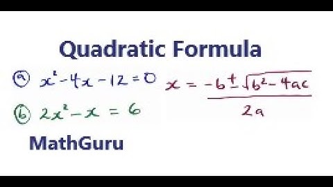 Solving Quadratic Equations | Quadratic Formula | Example 2