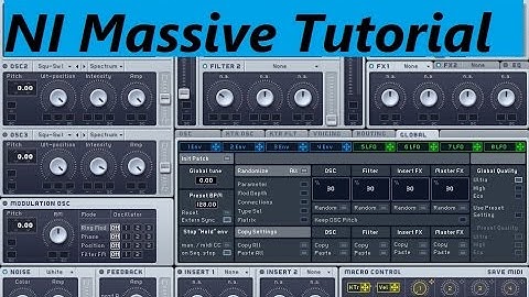 NI Massive Tutorial: (Fat) Machine Gun Bass