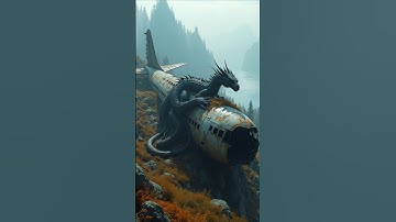 AI Nature Exploration AI  Travel Discovery | Dragon attacking Plane #shortsai #ai