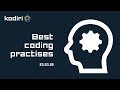 Best coding practises - 23-03-20
