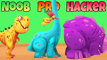 Dino Bash 🦕🔥 – Noob vs. Pro vs. Hacker in een tijdreisoorlog!