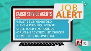 Job Alert: Cargo service agents needed at RDU