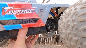 Arrma Granite Voltage Brushless upgrade 3S LiPo 3660 3800kV motor 60A ESC upgraded