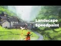 Landscape Digital Painting Time-lapse