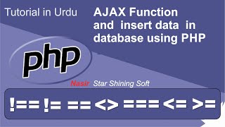 How to insert  data in database  using ajax jQuery function in PHP