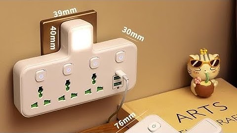 DANEEN 6-in-1 Multi plug power extension