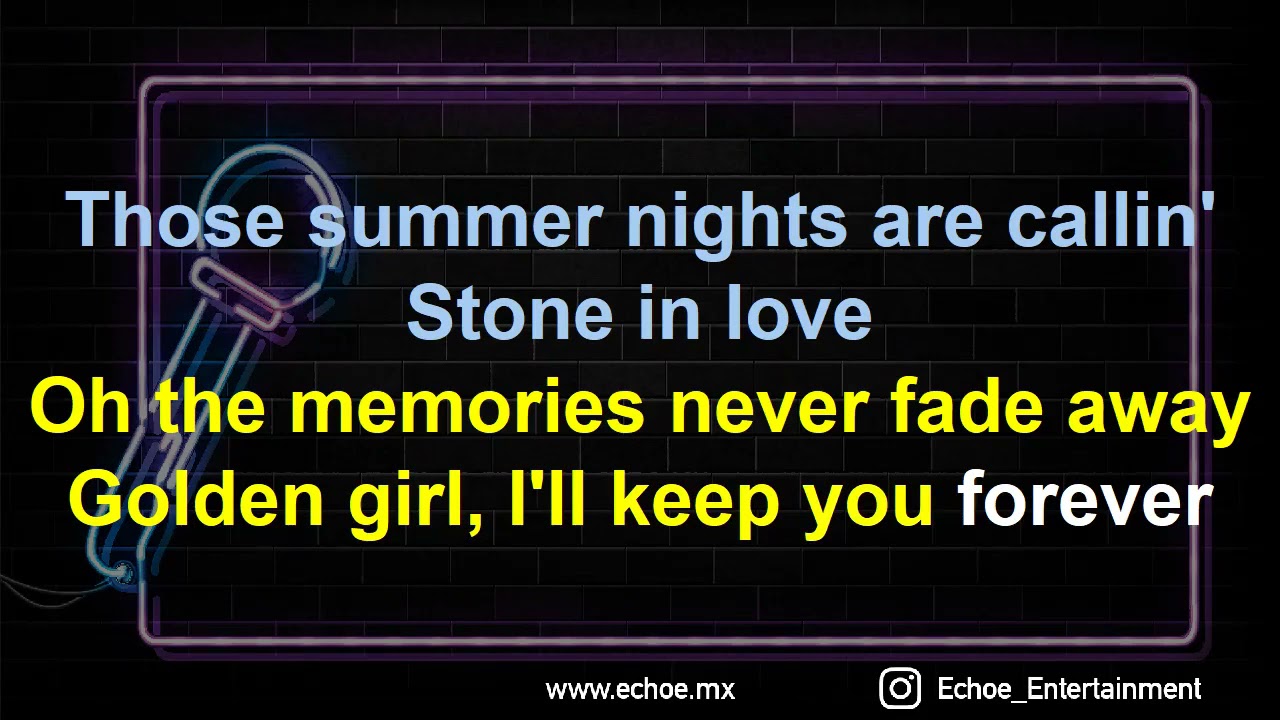 Journey Stone In Love (Versión Karaoke) YouTube