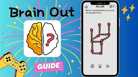 Brain Out: Move 2 matchsticks to create an upright chair.