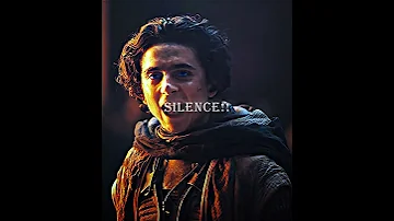 Paul Atreides | "Silence"🔥 | Dune: Part two | #1 Movie in the world👀 #dune #paulatreides