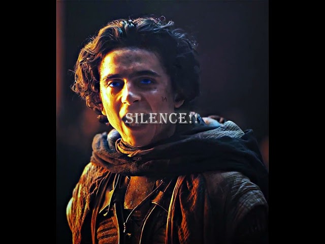 Paul Atreides | Silence🔥 | Dune: Part two | #1 Movie in the world👀 #dune #paulatreides class=