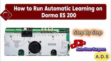 Dorma ES200 Initial Startup & Calibration | Complete Guide by Auto Door Surgeon