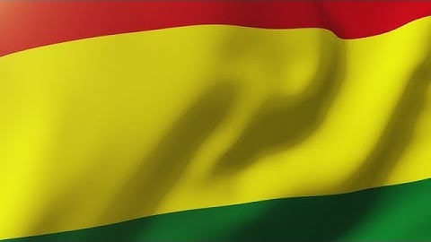 Bolivia Flag Waving In The Wind. Looping Sun Rises Style. Animation Loop Stock Animation
