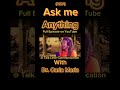 Ask me anything with Dr. Carla Maria. Me answering her questions. #shorts #podcast #trending #fypシ