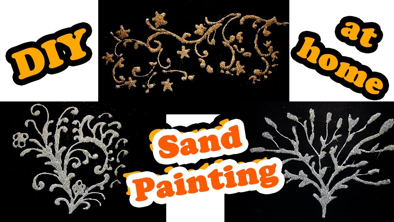 DIY Sand Painting 3 Different Ideas YouTube