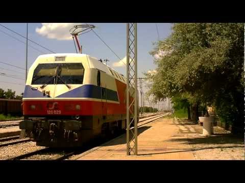 Locomotive change at Domokos Greece "part 2" (03/06/12)