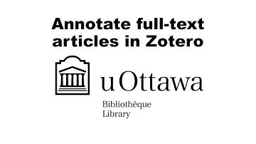 Annotate full-text articles in Zotero