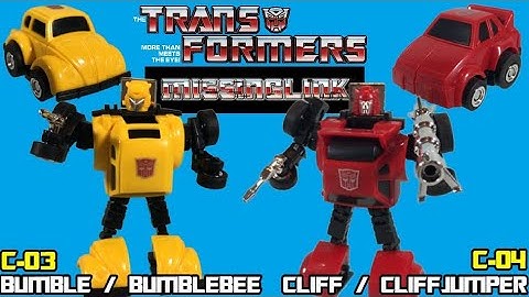 Transformers Missing Link C-03 Bumble / Bumblebee & C-04 Cliff / Cliffjumper Review