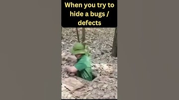 When you try to hide a bug or defects 😂 #meme #funny #coding #programming #developer
