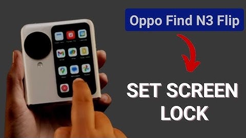 Oppo find n3 flip me lock kaise lagaye | How to set screen lock any oppo mobile, screen lock