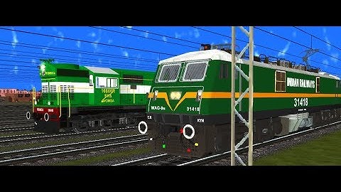 Garbha Express Loco Failed || Rescue from Karbigwan Road Part One || IR In MSTS Open Rail