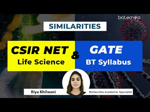 CSIR NET LIFE Science & GATE Biotech Syllabus Comparison