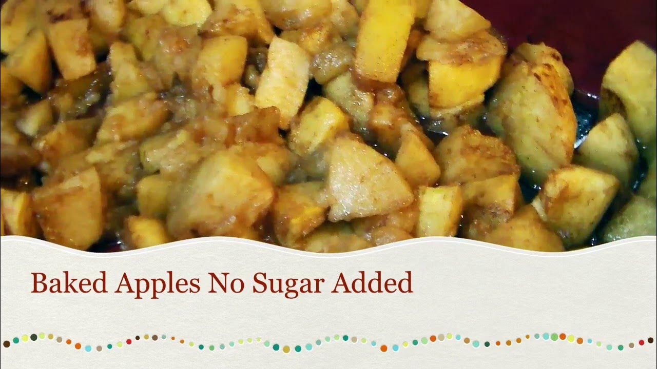 Baked Apples No Sugar Added Only 3 Ingredients YouTube