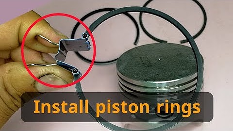 Install piston rings /small engine #repairing_show