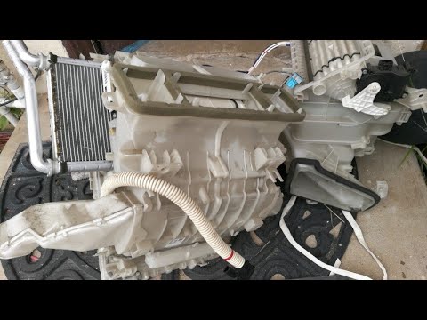 Toyota Prius heater core removal repair, coolant leak