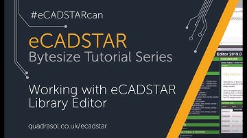 Working with eCADSTAR Library Editor | #pcblibrary | #eCADSTAR