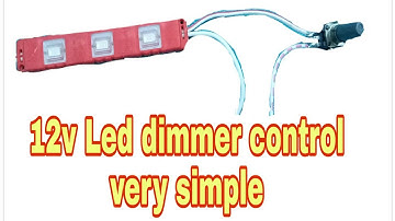 12v Led dimmer brighter control circuit